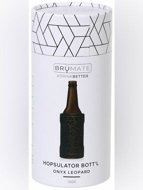 NWT BRUMATE: HOPSULATOR BOTT'L | ONYX LEOPARD (12OZ BOTTLES)